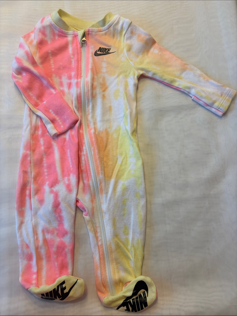 Nike Tie-Dye Footed One-Piece Pajama